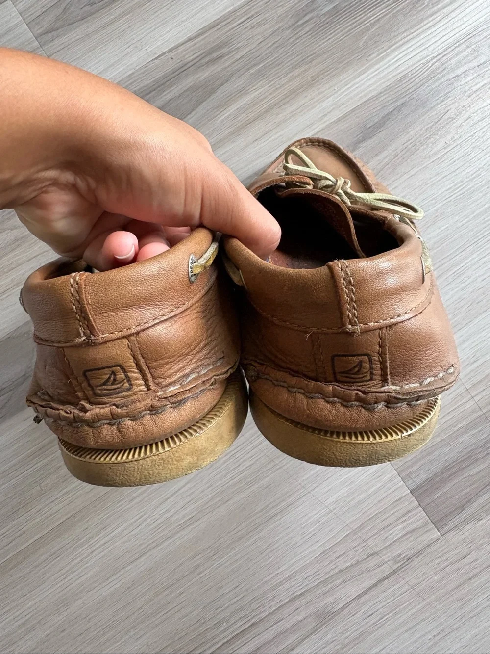 Sperry Brown Leather Boat Shoes